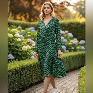 Escada Front Tie Dress Small